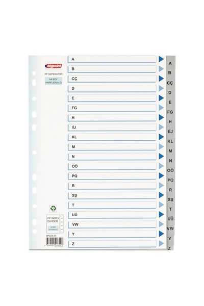 Bigpoint Separator de litere din PP A-Z x 15 bucăți