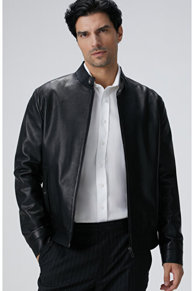 Network Siyah Deri Mont