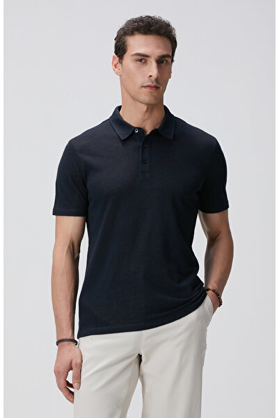 Network Lacivert Polo Yaka T-shirt