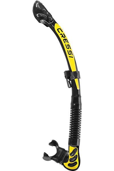 Cressi Alpha Ultra Dry Şnorkel Black-yellow
