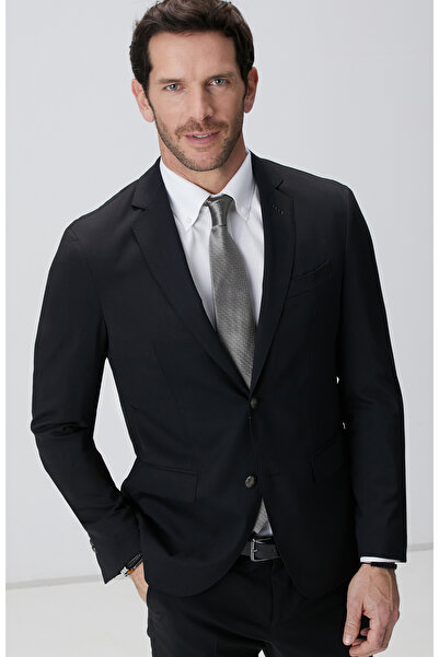 Network Siyah Yün Ceket