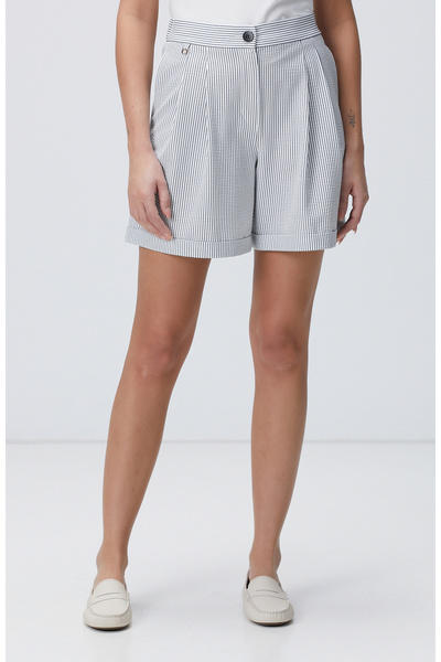 Network Lacivert Beyaz Şort