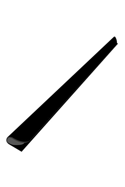 Bigpoint Oval Profil(Sırtlık) 6 mm Siyah 100'lü Kutu