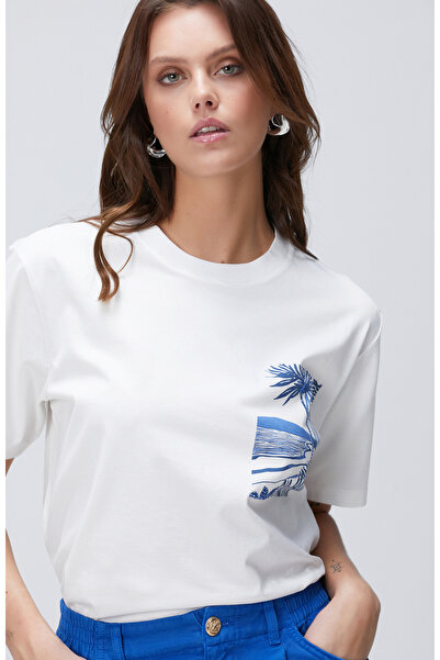 Network Kırık Beyaz T-shirt