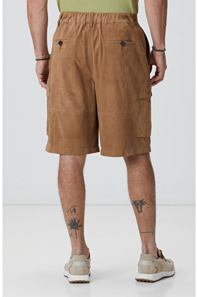 Network Camel Deri Chino Şort