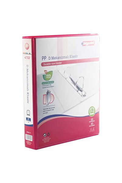 Bigpoint مجلد بآلية 4D مقاس 5 سم أحمر فاتح