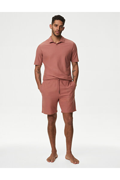 Marks & Spencer Supima® Cotton Polo Yaka Pijama Üstü