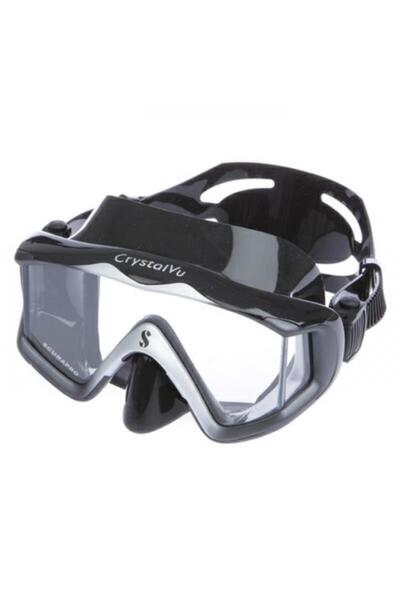 Scubapro Crystal VU Maske Siyah-Gümüş