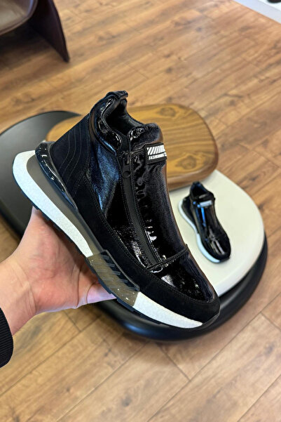 Paulo 1097 SİYAH CİLT FERMUARLI HAKİKİ DERİ ERKEK BOT