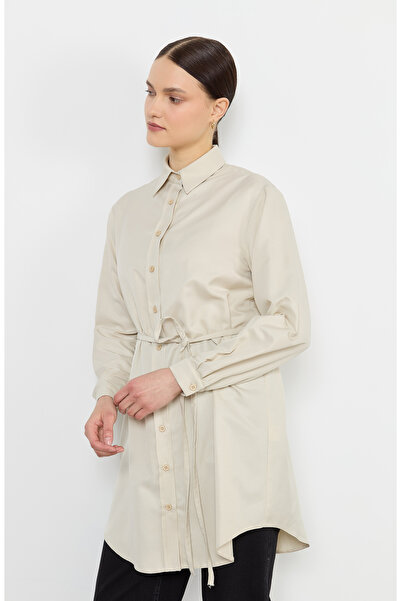 Fatma Atasoy Tie-Up Stone Shirt