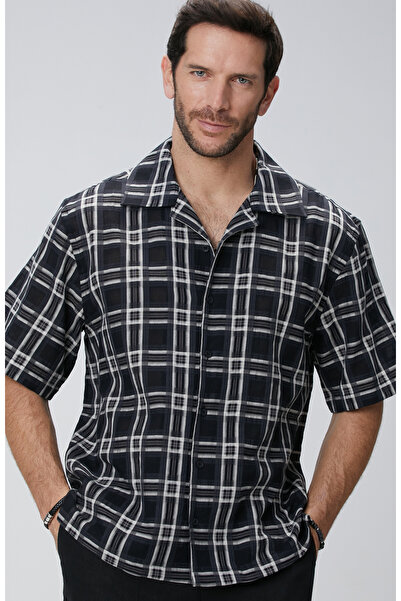 Network Siyah Yün Karışımlı Gömlek