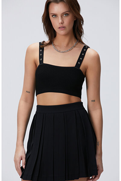 Network Siyah Triko Büstiyer