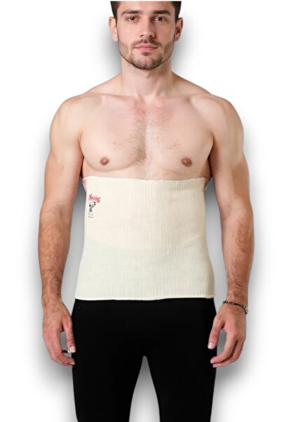 Fanilam Men's Wool Corset Women's 100% Wool Waist Corset - Thin Unisex Waist Corset with Non-Slip Silicone Band Hasyün