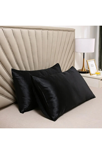 Rotixfy Satin Pillowcase, Black, 51x66 cm, Luxury Appearance, Durable, Anti-Static, Anti-Pilling