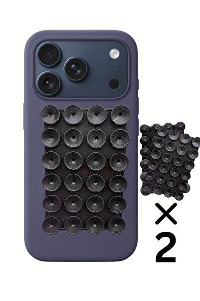 PSGT 2 adet Silikon Vakumlu Telefon Tutucu, Cep Telefonu için Silikon Yapışka...