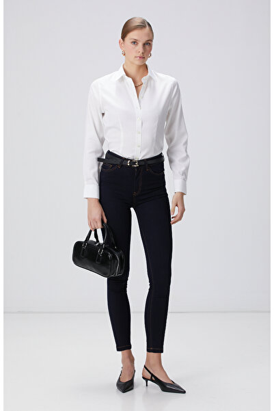 Network Non Iron Beyaz Gömlek