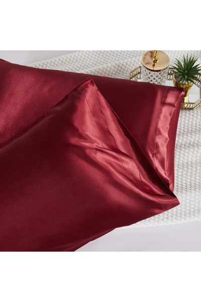 Rotixfy Satin Pillowcase, Claret, 51x76 cm, Luxurious and Durable