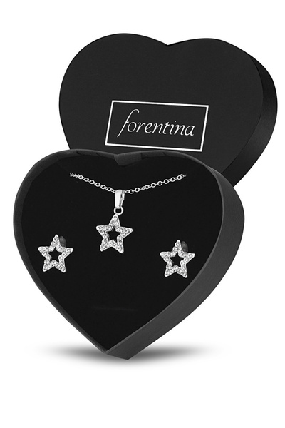 Forentina Yıldız Kolye Küpe Takı Seti Hediye Set - Ps270200tr