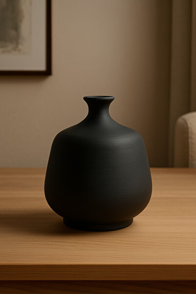 TACTIC Obiect Decorativ Negru - Accesoriu pentru Casa 15x11 Cm |   Decor modern și elegant pentru casă din piatră (nu este o vază)