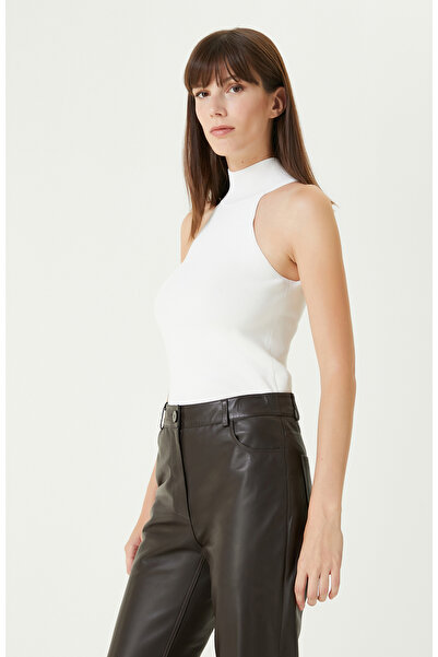 Network Kırık Beyaz Yüzücü Form Basıc Triko Kazak