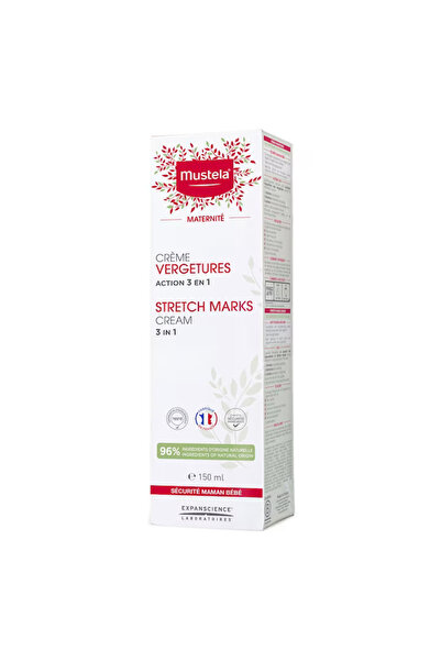 Mustela Κρέμα κατά των ραγάδων 3 σε 1 για την εγκυμοσύνη, 150 ml