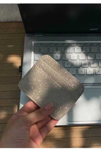 Uzs pace Women's Silvery Card Holder & Gold