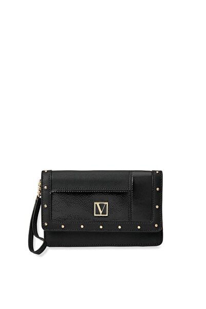 Victoria's Secret Wallet, Victoria's Secret, The Victoria Wristlet, Stud Mix Black