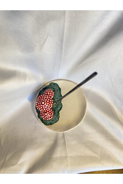 Lily & Loly Ceramics Mantarlı Özel Tasarım El Yapımı Seramik Tütsülük - Mantar Temalı Seramik Tütsülük