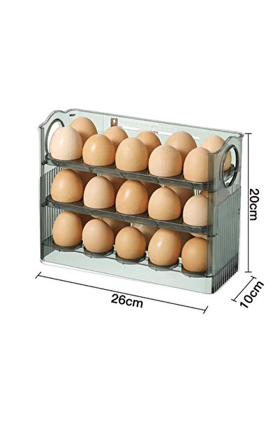 Sunplast Egg Holder, Egg Organizer, Egg Organizer, 3-Tier Shelf Egg Holder, Refrigerator Organizer