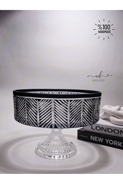 AKDEN STORE Crystal Decor Presentation Bowl / Salad Bowl / Decorative Bowl