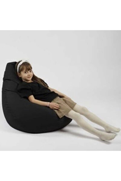 Pufrelax Children's pouf armchair, Nirvana Light Pufrelax, Waterproof Material - Black