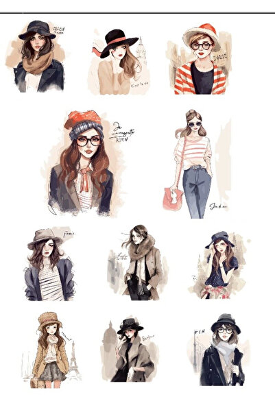 Reysa Tasarım Women's Sticker Set - Number 4