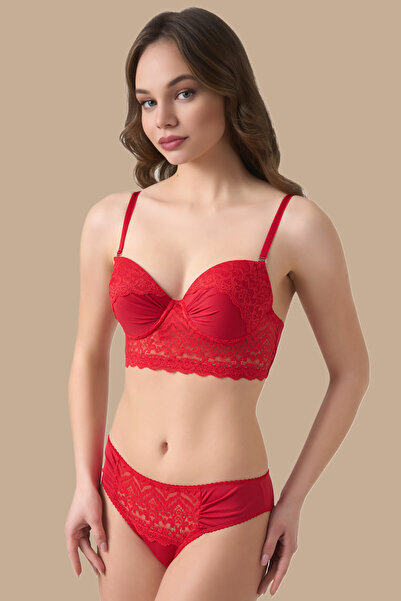 BÜŞRA مجموعة سراويل Bralet المدعومة