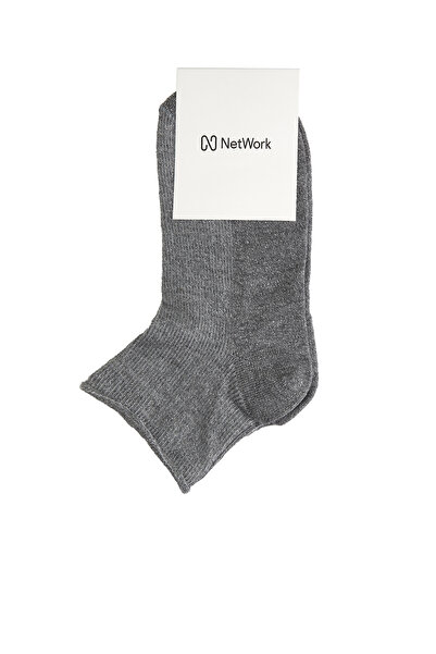 Network Gri Kadın Çorap