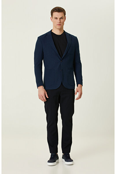 Network Lacivert Casual Pantolon