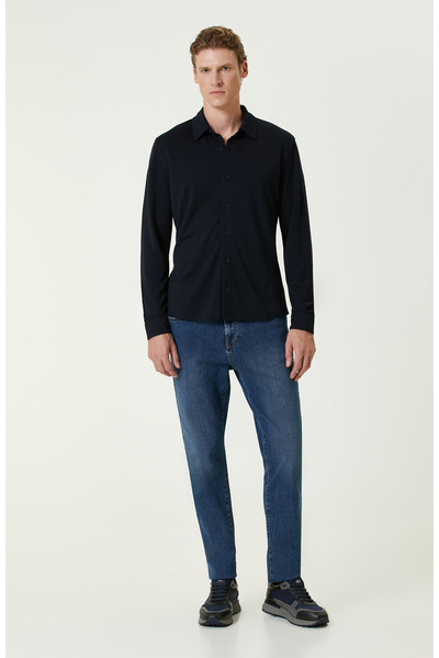 Network Lacivert Gömlek