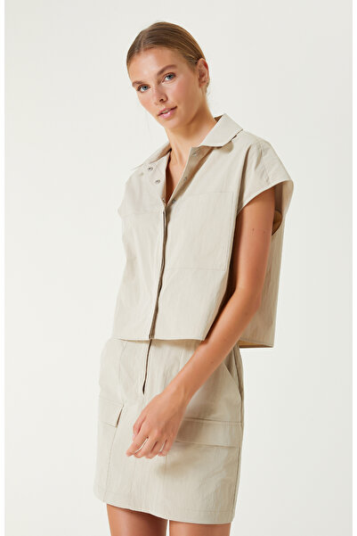 Network N-Tech Bej Gömlek