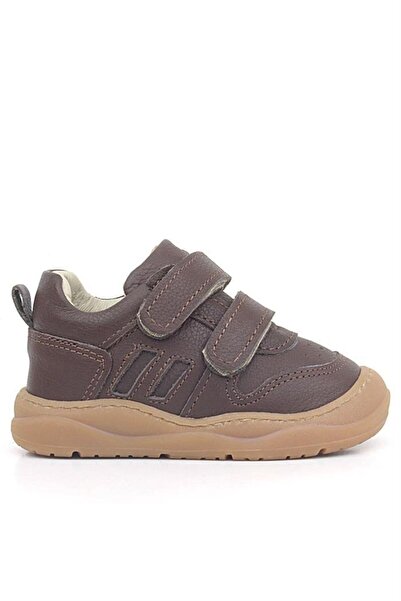 Rakerplus Schaggy Brown Genuine Leather Baby Sneakers