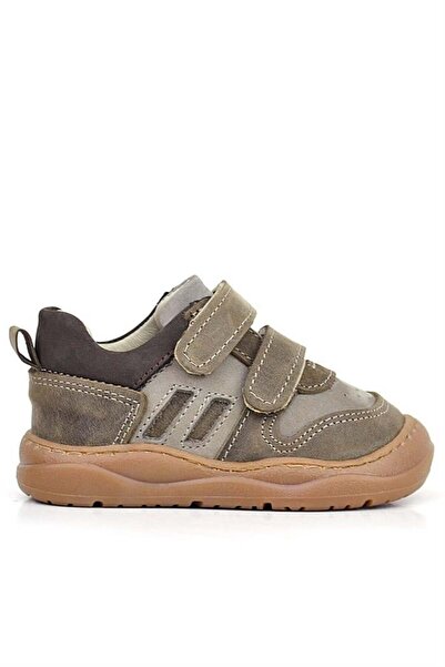 Rakerplus Schaggy Genuine Leather Sand Gray Baby Sneakers