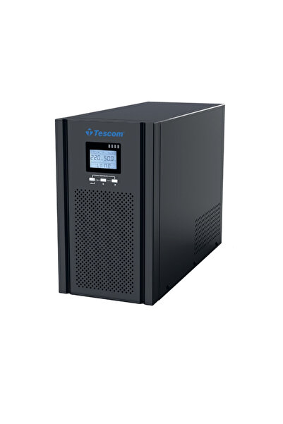 TESCOM TEOS+ 103 3kVA Online UPS – 6x12V 7Ah Akü, Kesintisiz Güç Kaynağı