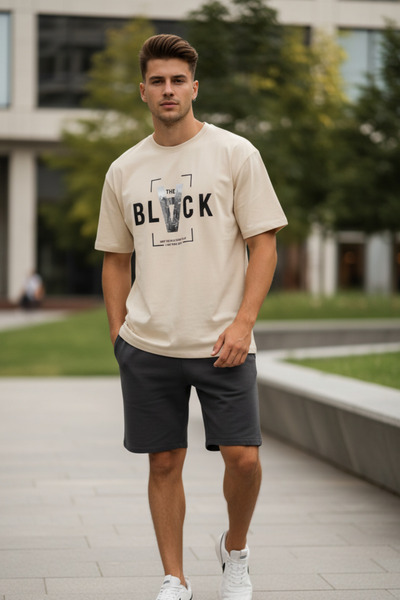 UNCİA OUTDOORS malkoçbey μαύρο μπλουζάκι με στάμπα oversize unisex basic o λα...