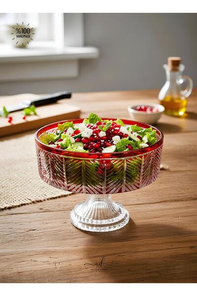 AKDEN STORE Crystal Decor Presentation Bowl / Salad Bowl / Decorative Bowl