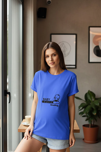 UNCİA OUTDOORS femeie baby loading... tricou de bază oversize imprimat