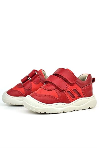 Rakerplus Schaggy Genuine Leather Red Baby Sneakers