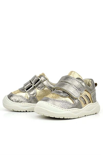 Rakerplus Schaggy Genuine Leather Gold Baby Sneakers