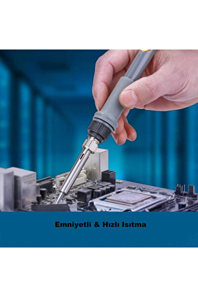 DailyTech 60w Ayarlanabilir Elektrikli Havya Kiti Full Lehim Seti