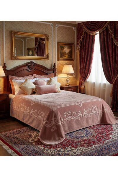 Kristal By Taç Kalın Kabartmalı Çift Kişilik Battaniye Embos Battal 220 X 240