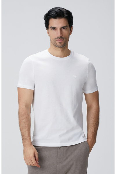 Network Beyaz Basic T-shirt