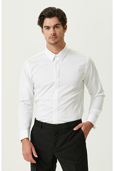 Network Beyaz Smokin Gömleği