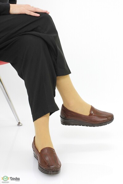 Forelli Women's Full Orthopedic Genuine Leather Stylish Mother Shoes F25/Cm25182Y